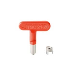 Top spraying clean airless nozzles