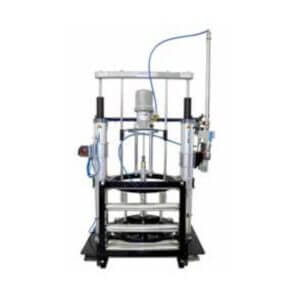 Roller conveyor for 200 l power ram