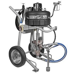 GIANT-JET 72:1 on trolley - Airless pneumatic anticorrosion spray package